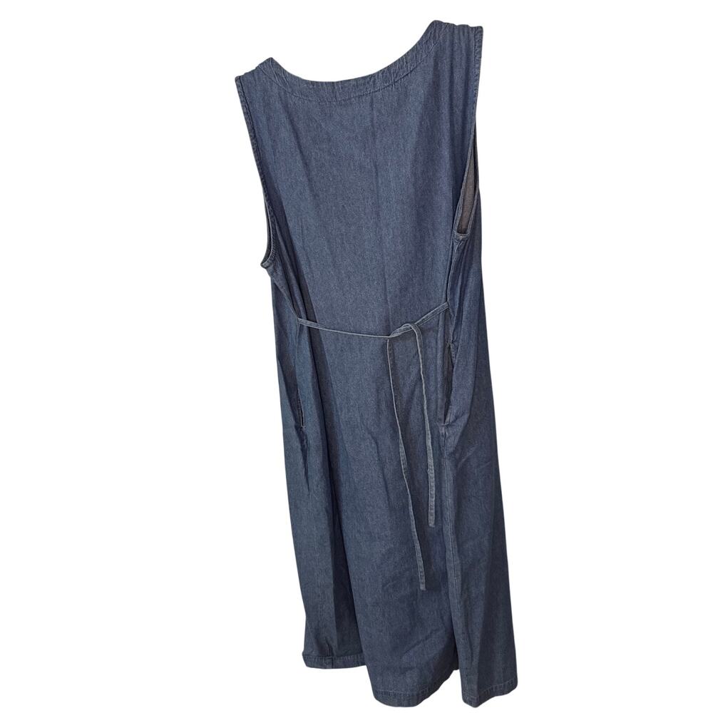 Blair Denim Style Tank Dress Womens Size Large Petite - Picture 3 of 6